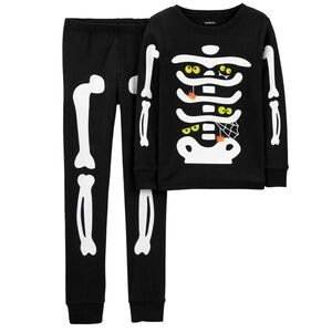 Carter’s Kids Halloween Skeleton Shirt and Pants Pajamas